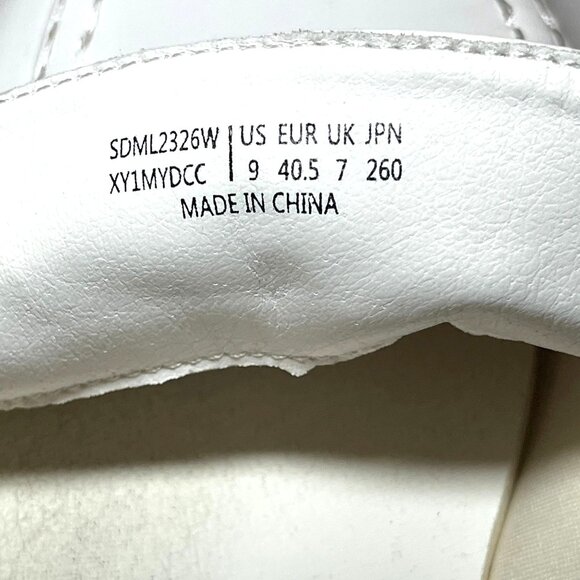 Dream Pairs Shoes Womens Size 9 Slip On Loafers  SDML2326W White Gold Chain - Picture 11 of 12